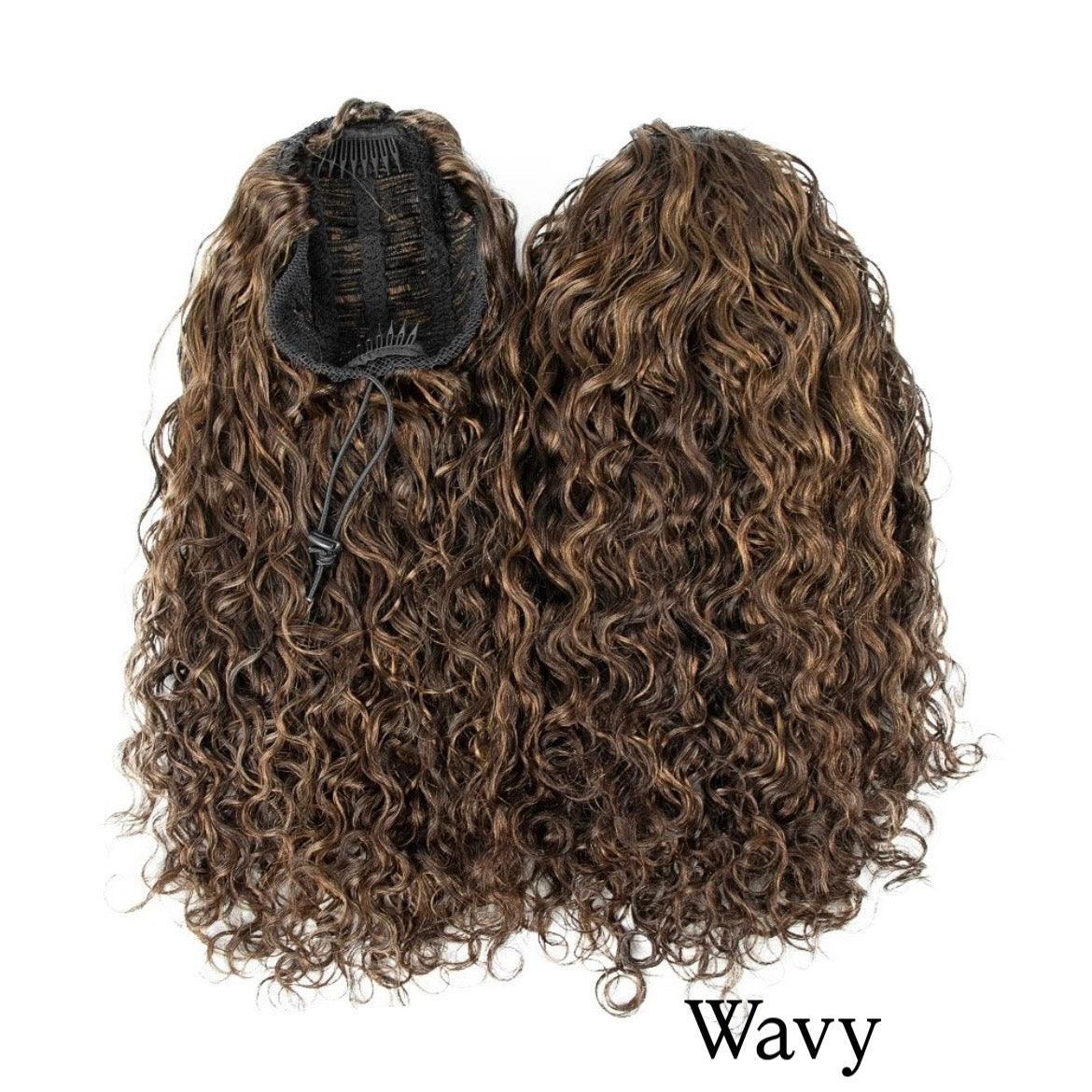 Human hair ponytail