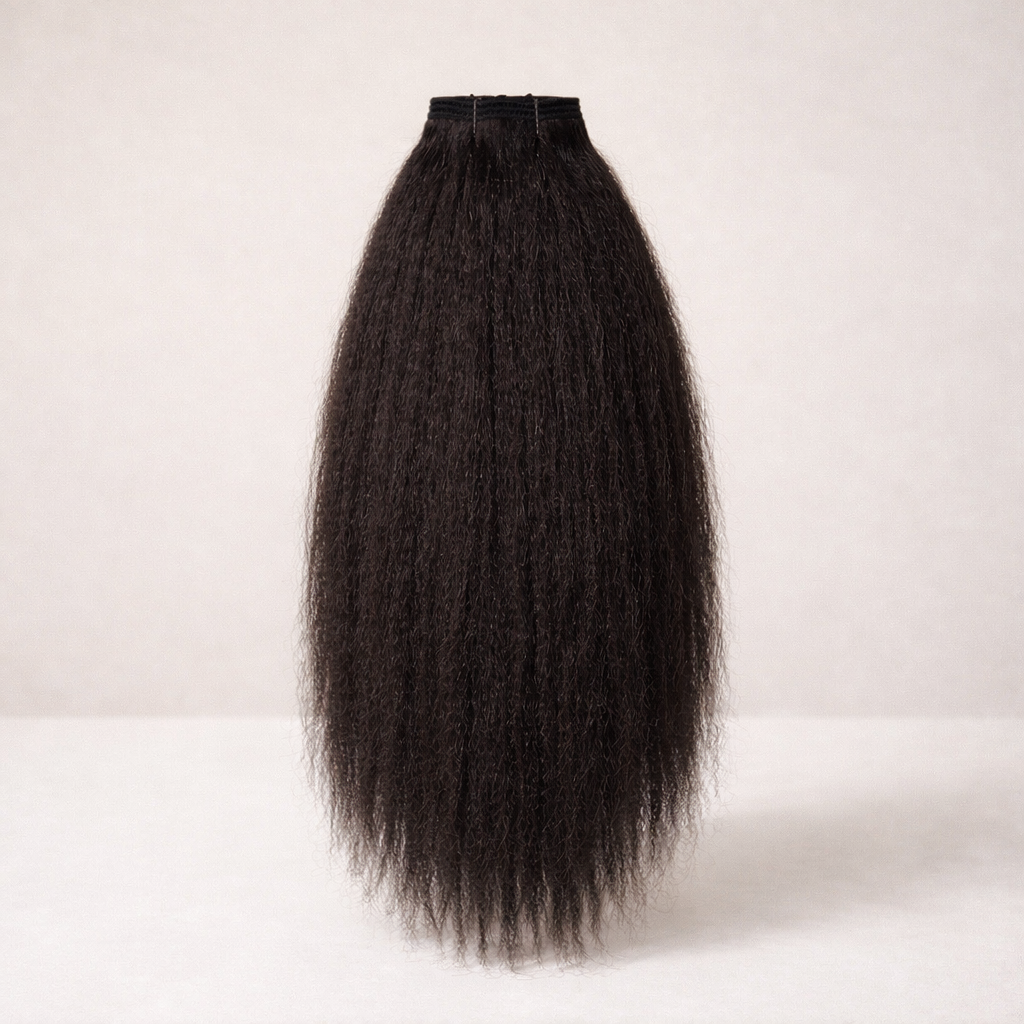 Kinky straight clip-ins